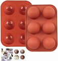 Half Ball Sphere Silicone Cake Mold for Hot Chocolate Bombs